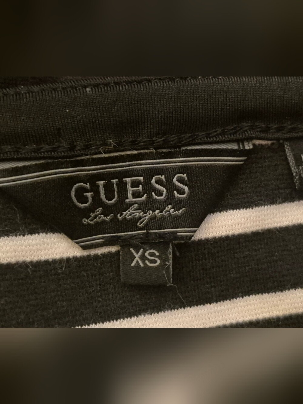 GUESS Los Angeles Black & White Chevron Dress | Size XS - Picture 3 of 5